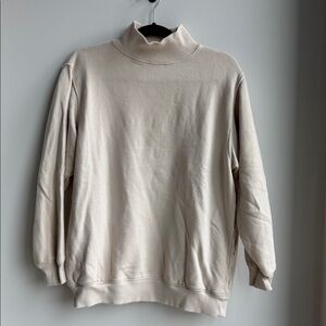 Aerie Cream Cowl Neck Sweatshirt Size XS